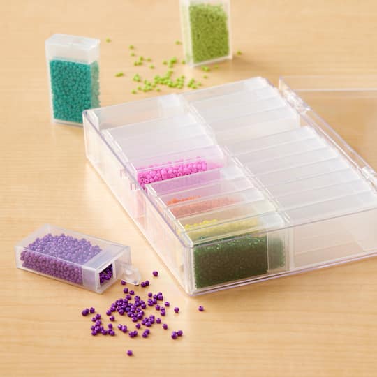 12 Pack: Bead Organizer with Removable Bead Containers by Bead Landing™